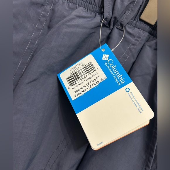 Columbia Navy Blue Shorts women’s size 1X - Picture 2 of 4